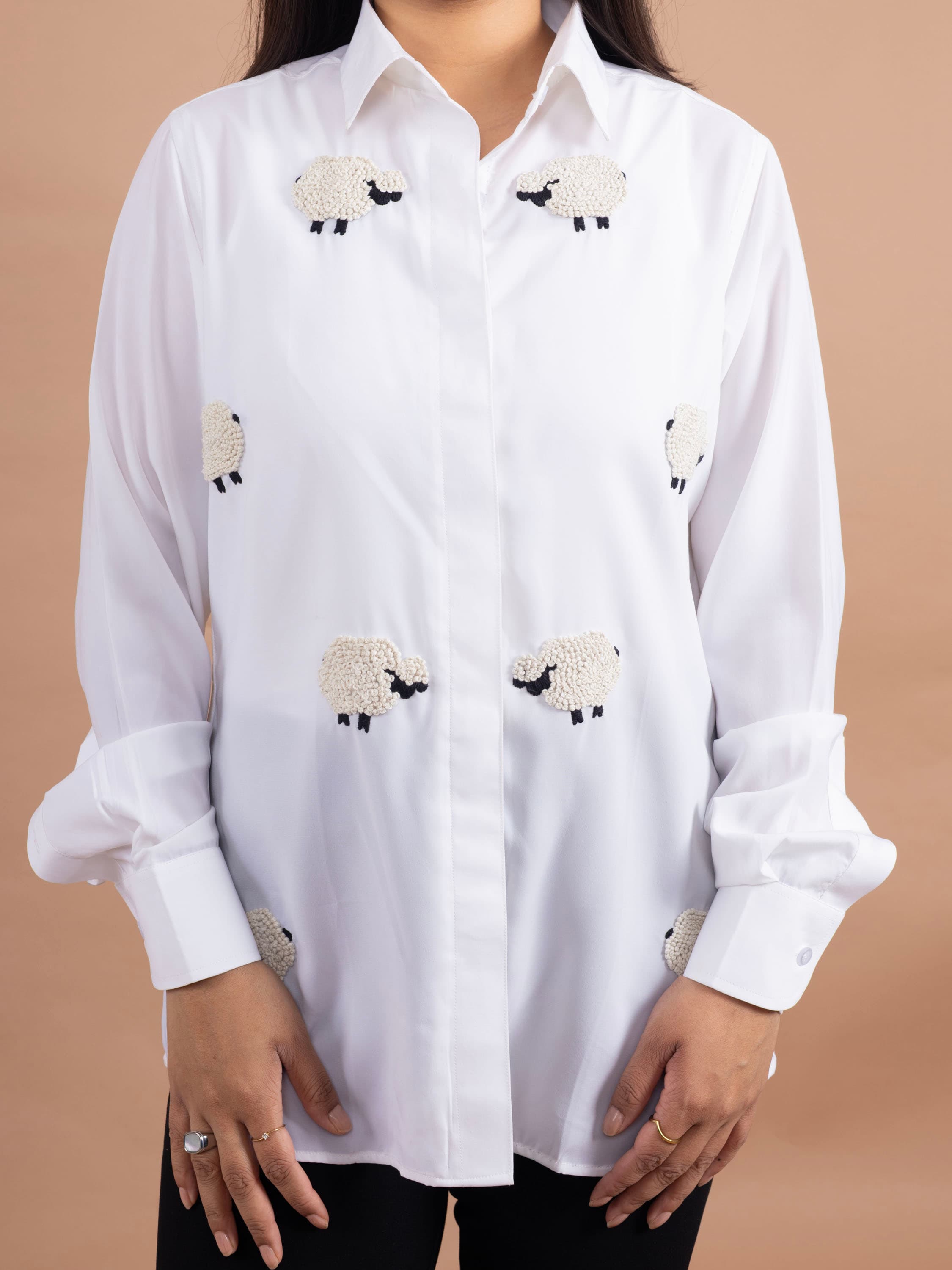 THE FLOCK EMBROIDERED SHIRT