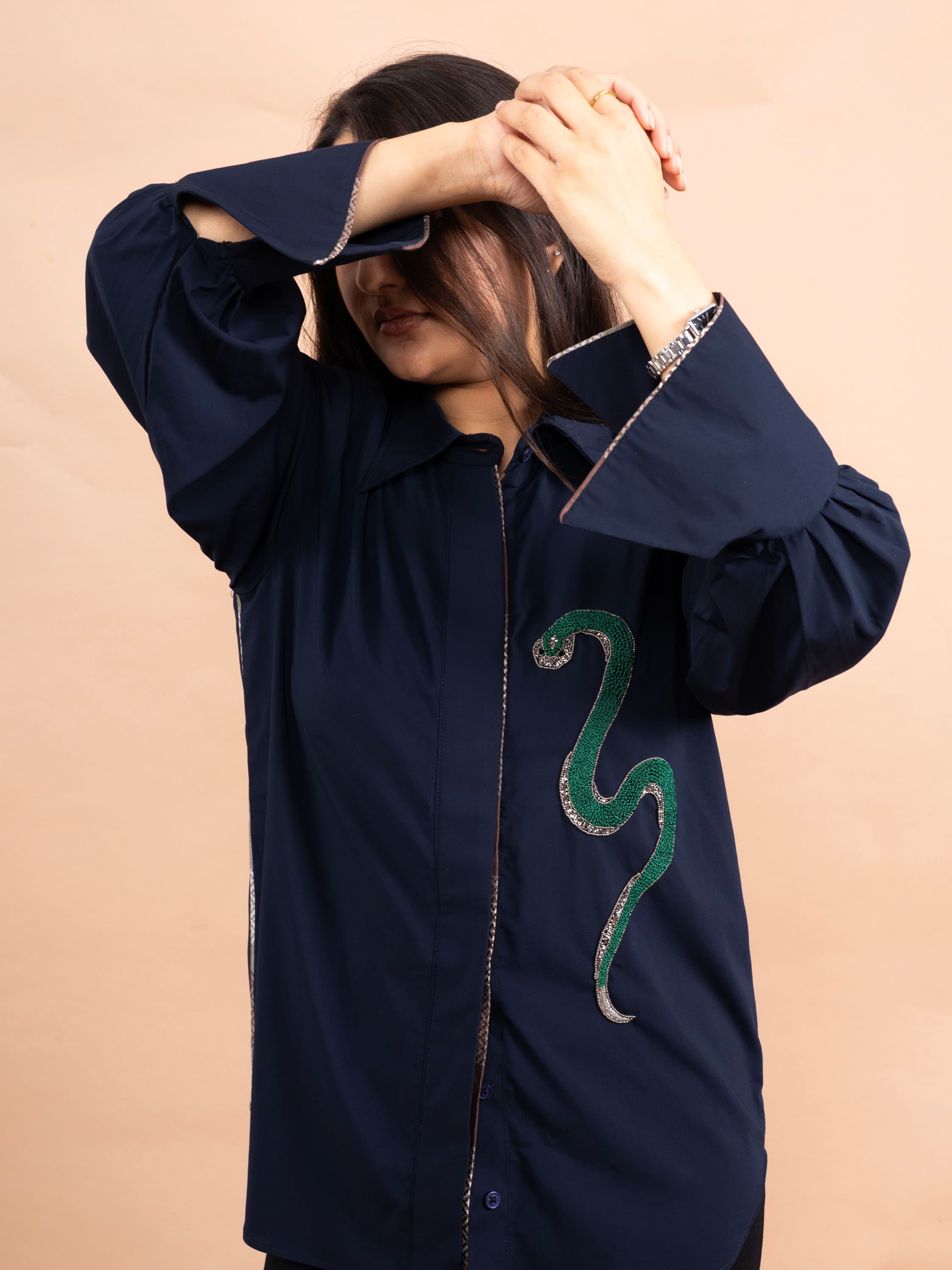 Serpent Éclat Embellished Shirt